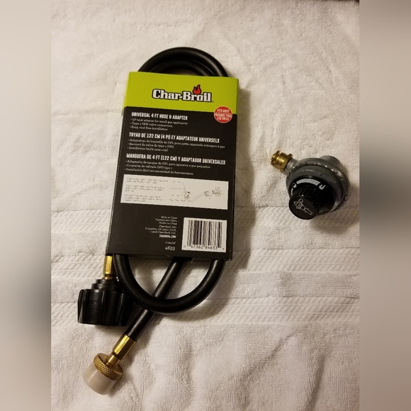 🔥New CHAR-BROIL Universal 4ft hose and Adapter. 🔥 - Picture 2 of 5